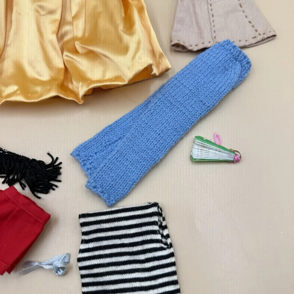 Vintage Barbie Doll Clothes Lot Mattel 1960s Handmade Dress Bouquet